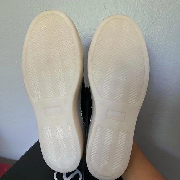 Valentino Black and Snake Print Women's Sneakers - Picture 7 of 8